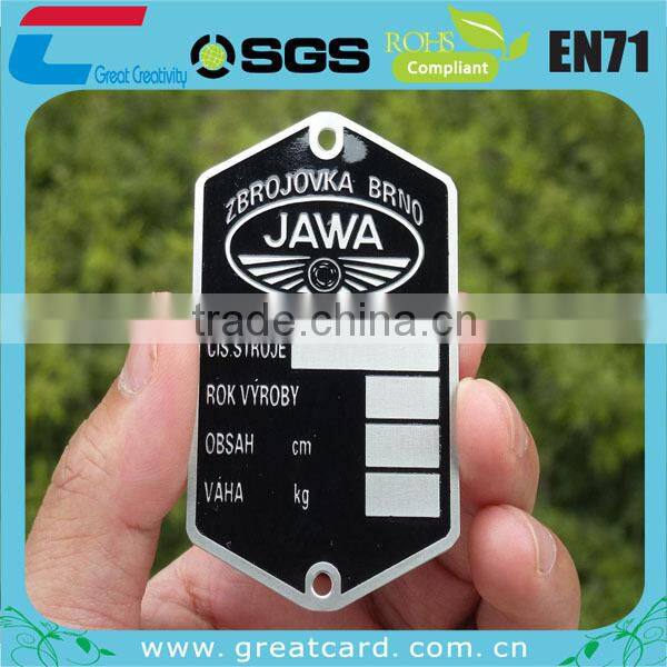 Brass Furniture plate with adhesive , Metal labels