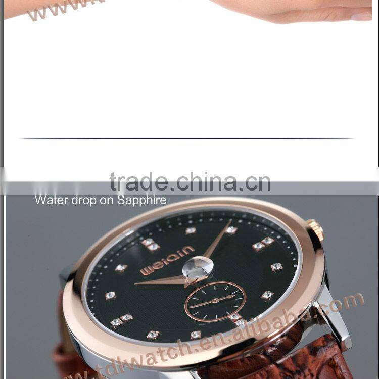 W2206 Luxury Leather 5ATM Mens Watches