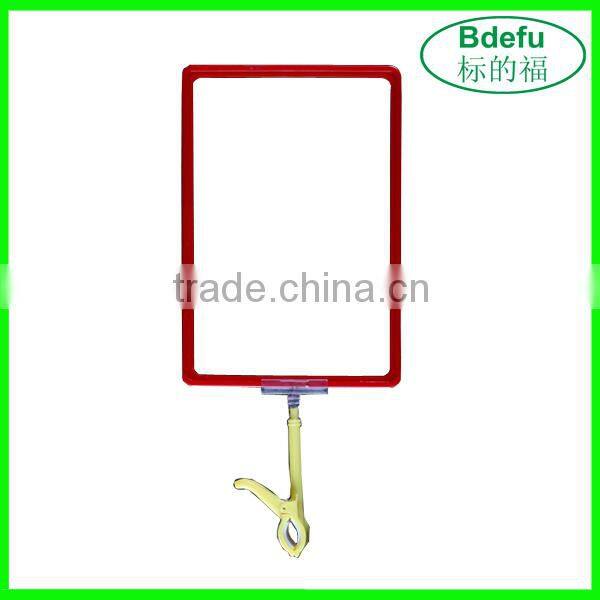 Plastic A4 POP Display Clip Sale Promotion Display Rack