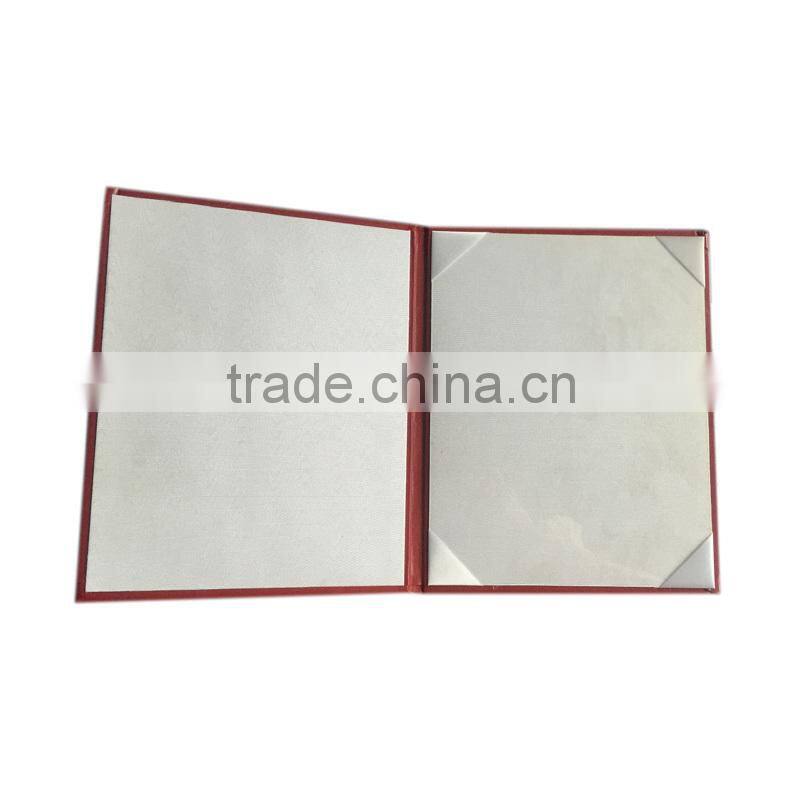 China facotry wholesale handmade red diploma cover or certificate holder