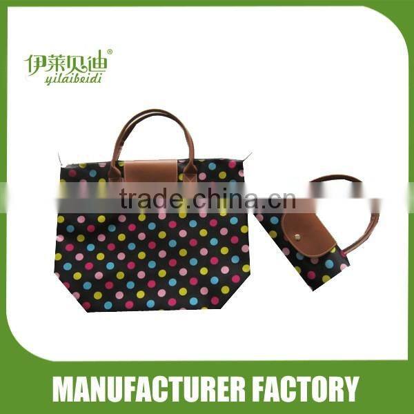 Folding shopping bags / nylon foldable shopping bags