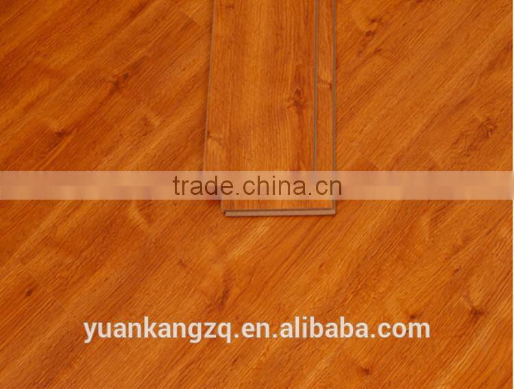 12mm arc click indoor decoration wooden laminated flooring