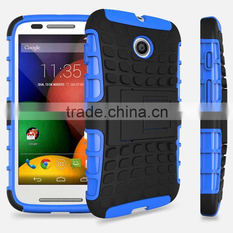 PC TPU Stand hybrid case cover for Motorola Moto E