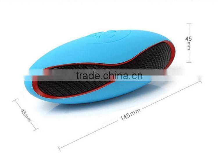Zyiming speaker factory 2016 hot sell rugby football wireless portable mini waterproof bluetooth speaker