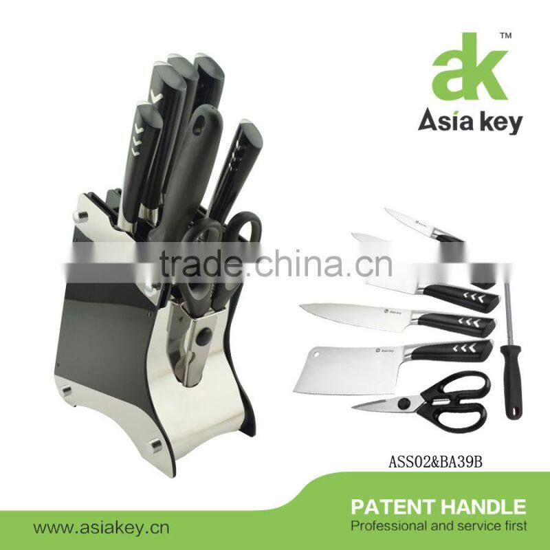 6Pcs Perfect Unique Design Stainless Steel Kitchen Knife Set with Patent Handle