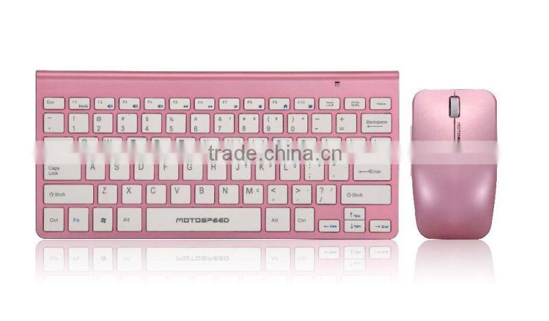 Motospeed Brand new high quality computer accessories ultra-thin 2.4g wireless keyboard and mouse combo for hisense smart tv KM9