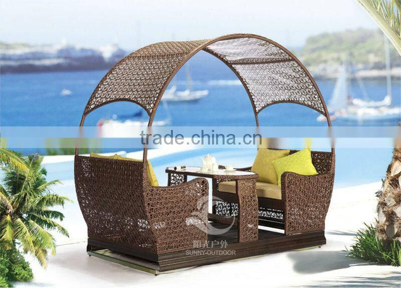 Sunny outdoor swing chair cast aluminum patio furniture
