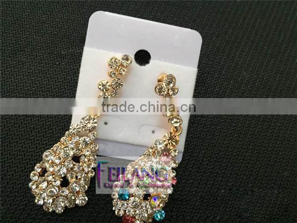 Retro Fashion Full of Diamond Earrings Drop Earrings