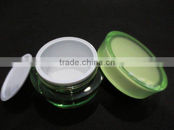 Taper Shaped Acrylic Cream Jar and Acrylic Lotion Pump Bottle for cosmetics