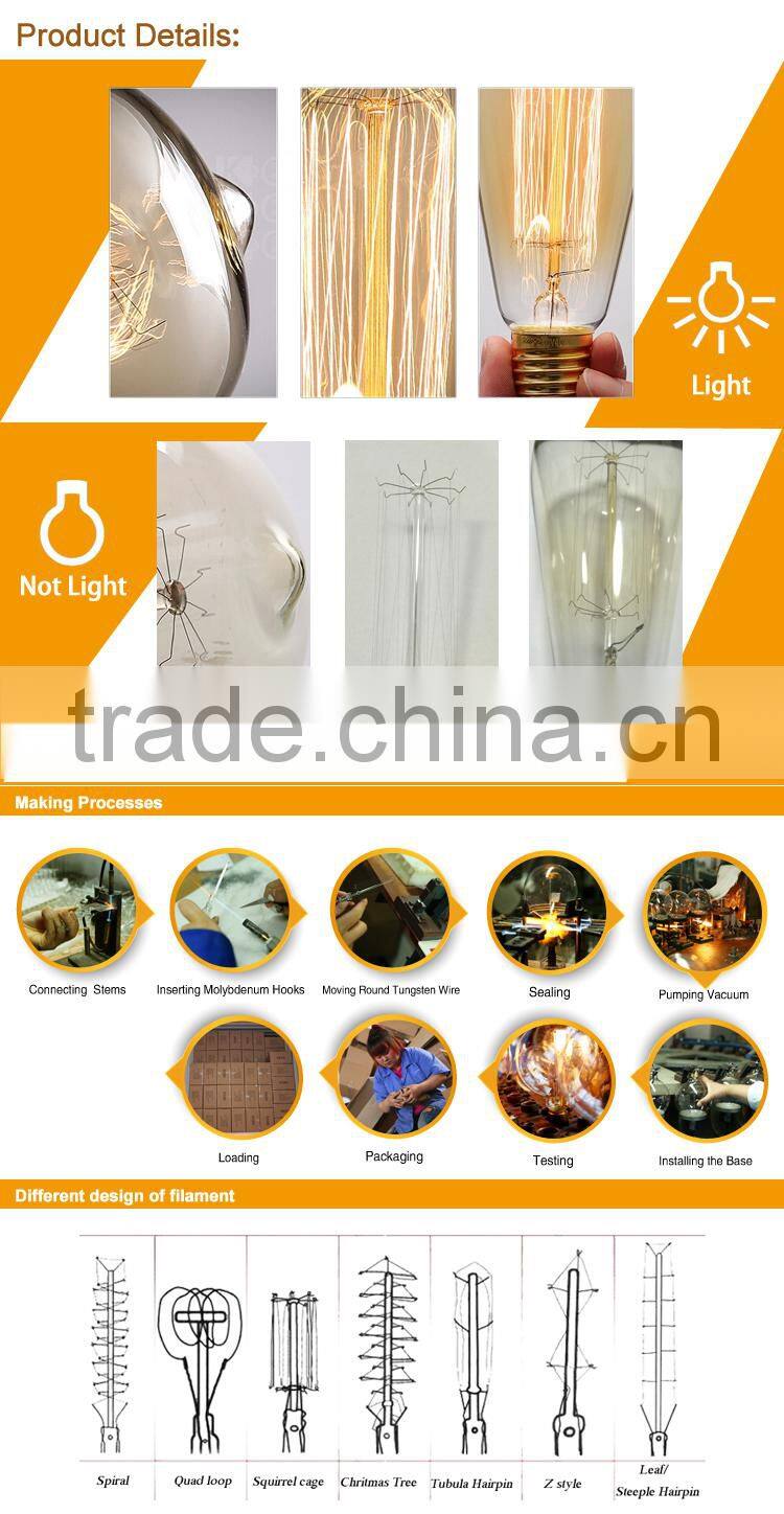 China top sellling products led filament decorative candle light bulbs e14