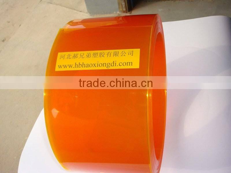 Orange Yellow Anti-insect PVC Material Curtains For Restaurant