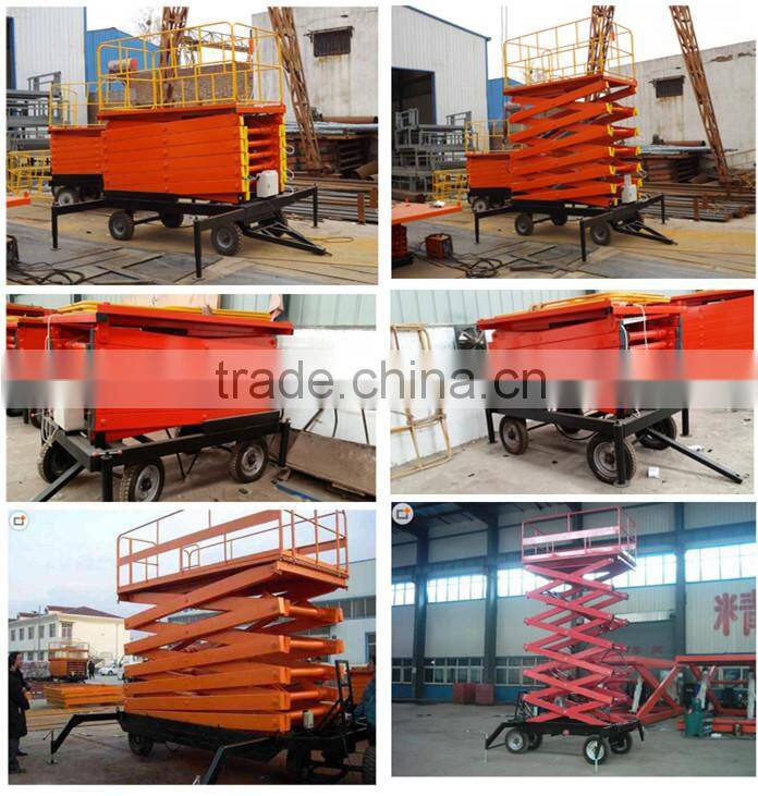 Automatic hydraulic mobile scissor lifts