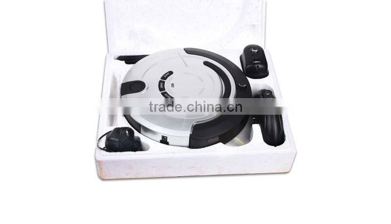 Hot!!! Newest smart self-rechargeable robot vacuum cleaner,Anti-fall,remote controller,recharge station KRV209