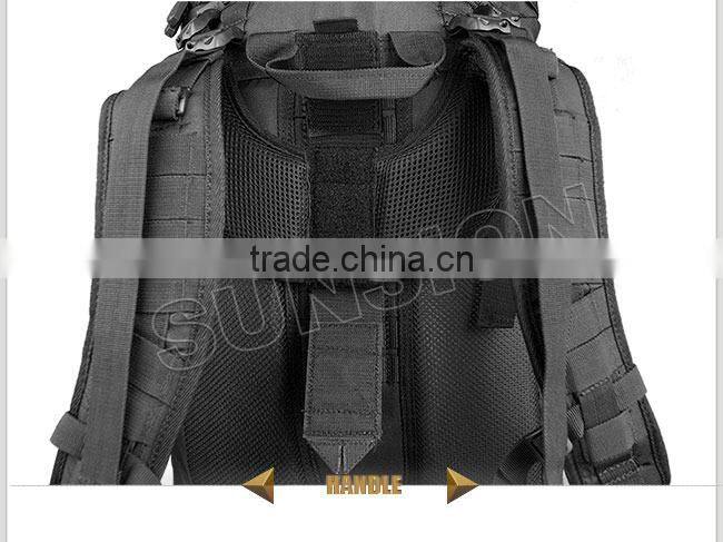 1000D waterproof nylon Large Capacity Load Bearing Backpack with ISO SGS