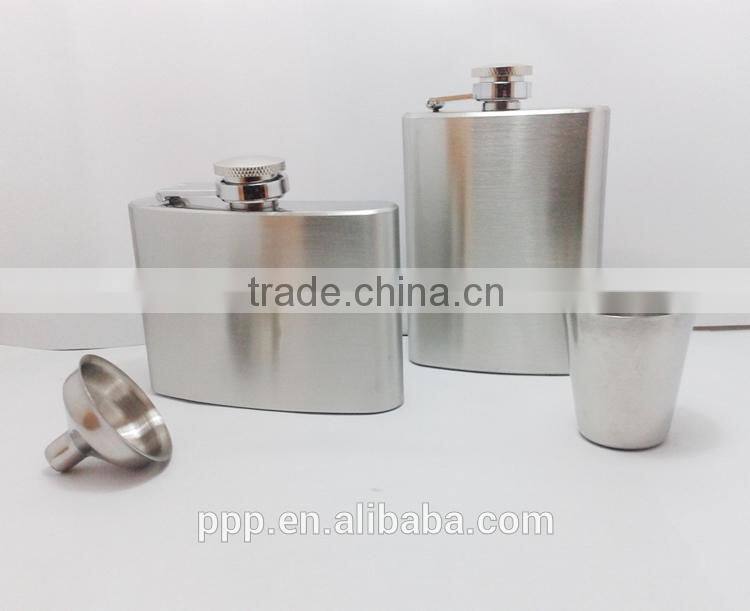 Jameson hip flask/ patterned hip flask/ alcohol 6 oz silver hip flask