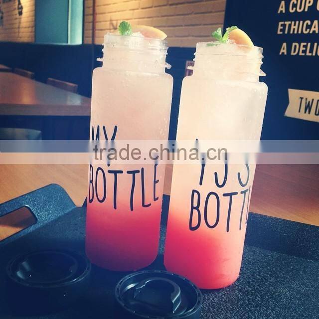 Hot sale 500ml MY BOTTLE custom plastic juice bottle ,ruly brand