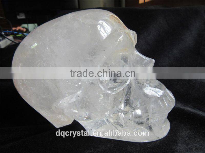 decoration usage natural quartz crystal skull shape