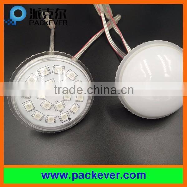 68mm 18LEDs 24V 4.32W programmable UCS2903 RGB LED point light