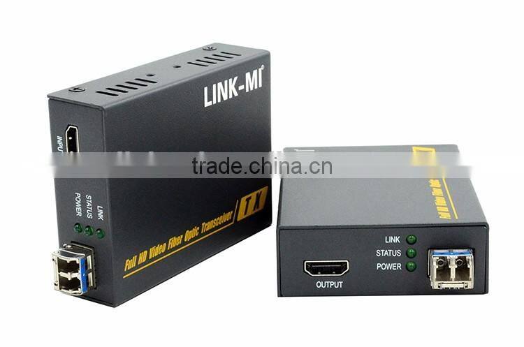 LINK-MI LM-THF123HKM 2KM-10KM HDMI Fiber Optic Extender SFP model LC 4K*2K, EDID copy/pass-thru function EDID/HMDI 1.4 standard