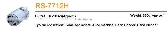 electric dc motor high voltage RS-7712H motors