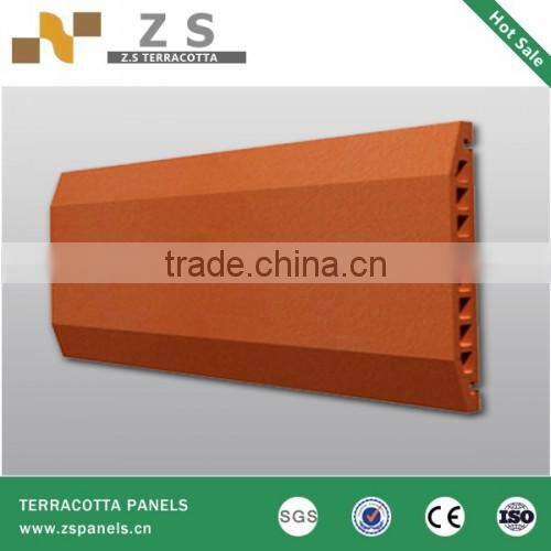 Eco-friendly construction material, terracotta panel , Terracotta Curtain Wall panel Facade Wall System