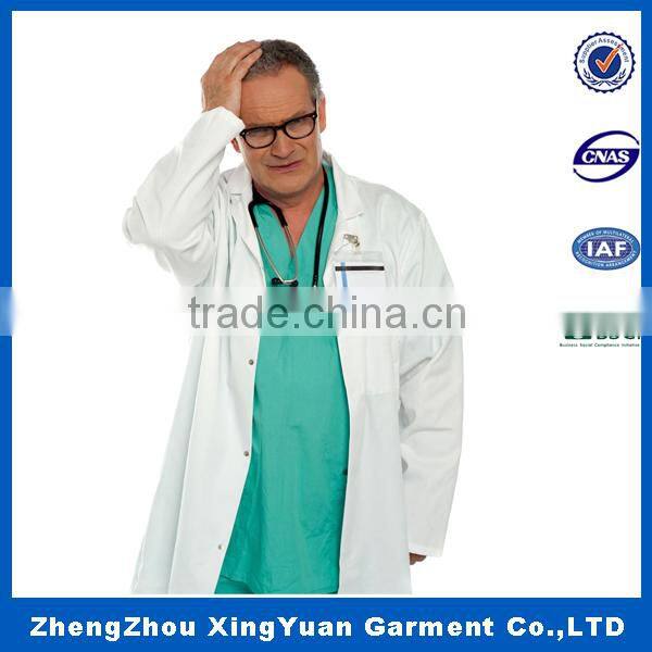 Hot Sale Good Quality Breathable Lab Coat/Cotton Polyester Lab Coats/Chemical Lab Coat