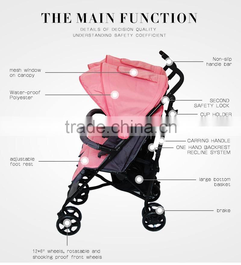 Competitive price shock absosrber system baby twin pram