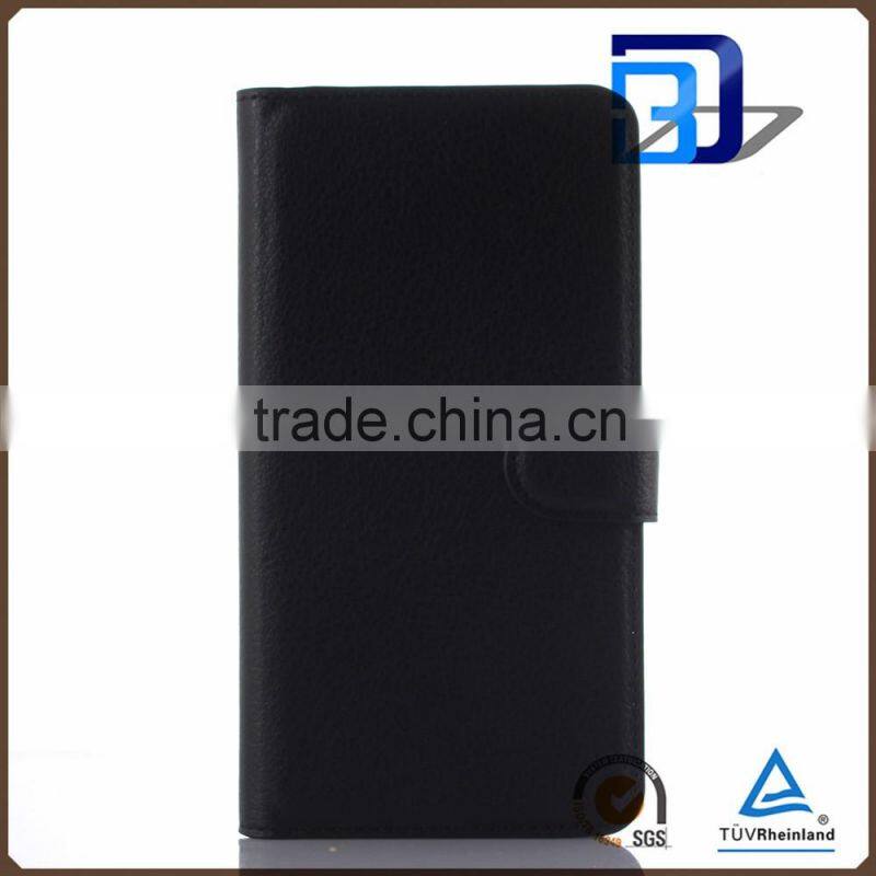 New PU leather with card slots stand flip wallet case for Lenovo Vibe X3 Lite A7010