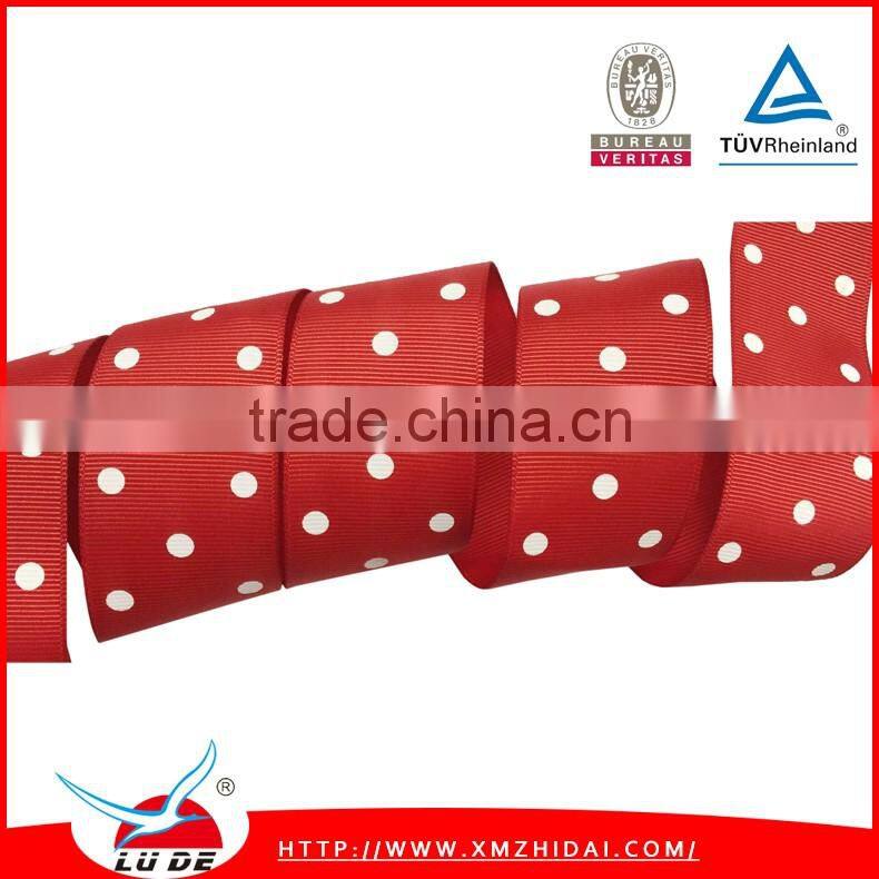 100% Polyester Grosgrain/satin Printed Ribbon
