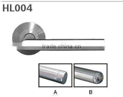 HL004 China factory Stainless steel tube lever handle door accessory(bedroom furniture handles//bakelite handle)