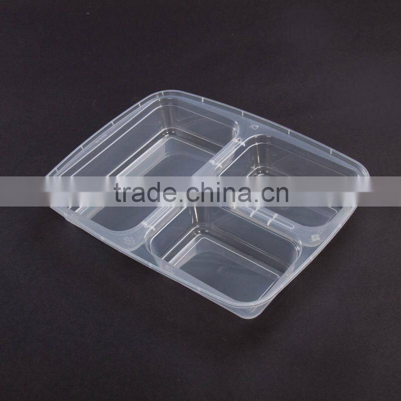 SM6-1109 FOOD INDUSTRY WHOLESALE DISPOSABLE PLASTIC BENTO BOX FAST FOOD PACKAGING BOX WITH COLOR PRINTED