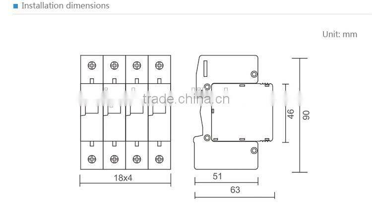 4P 60kA Surge Protector / Lightning arrester (SP-B30)