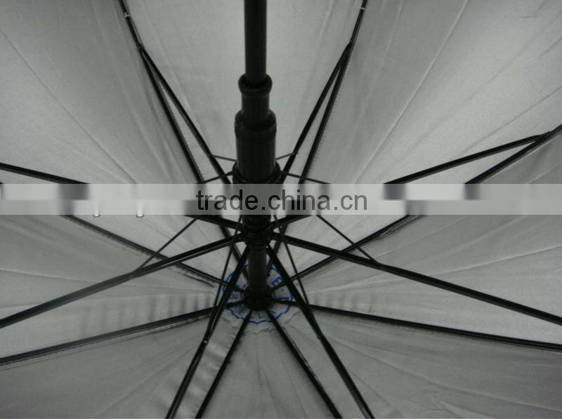 Black Automatic straight Anti-drip umbrella