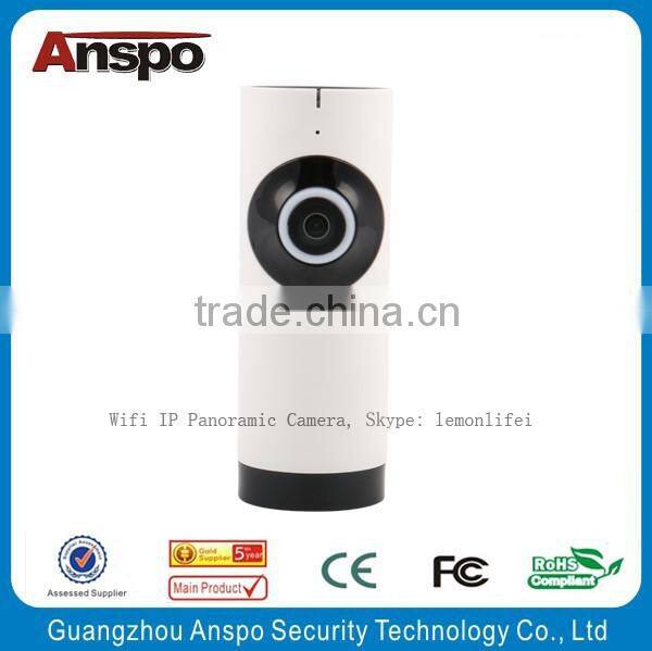 Hot Selling Pure White Mini Size 180/360 degree Fisheye camera