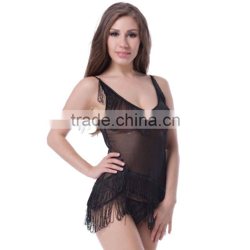 In stock asian design sex lingerie transparent