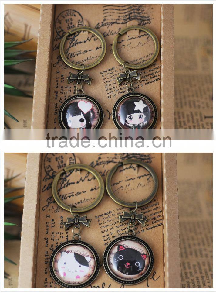 Promotional Romantic Lover Keychain,Couple keychain for wedding gifts,metal keychain for lovers