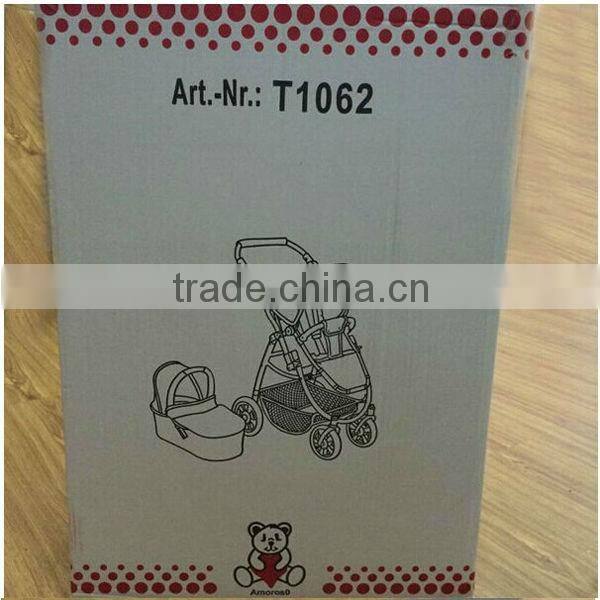 attractive high qulaity metal baby doll stroller with handle
