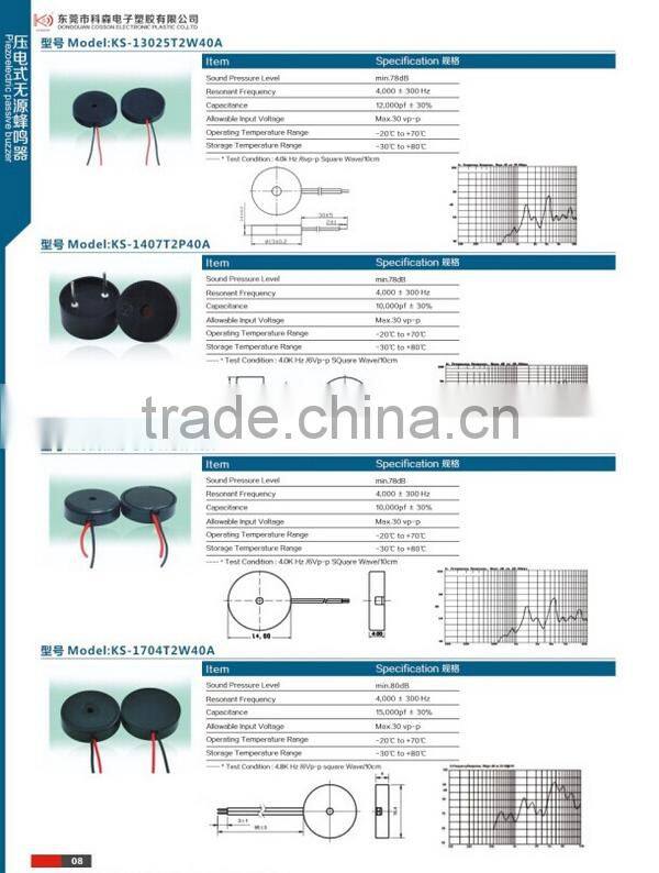 loud piezo buzzer 24v