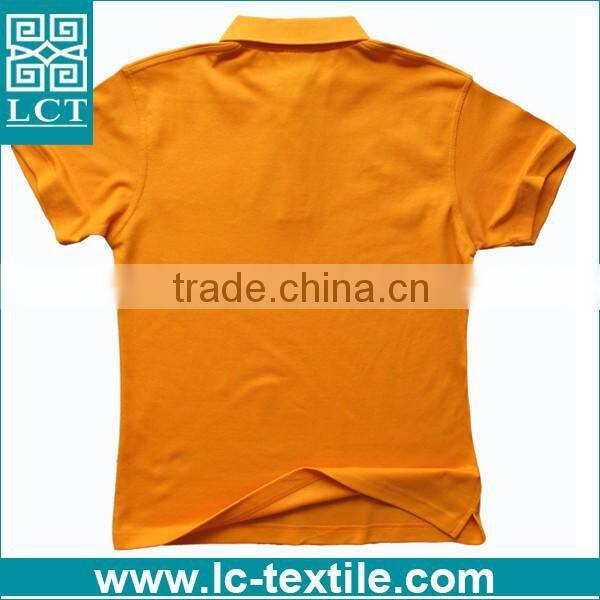 LCTN1782 softtextile orange women's office uniform design polo shirt
