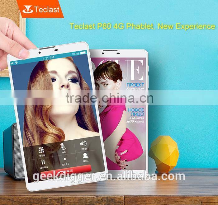 Teclast P80 4G Phablet-WHITE/Android 5.1 MTK8735 64bit