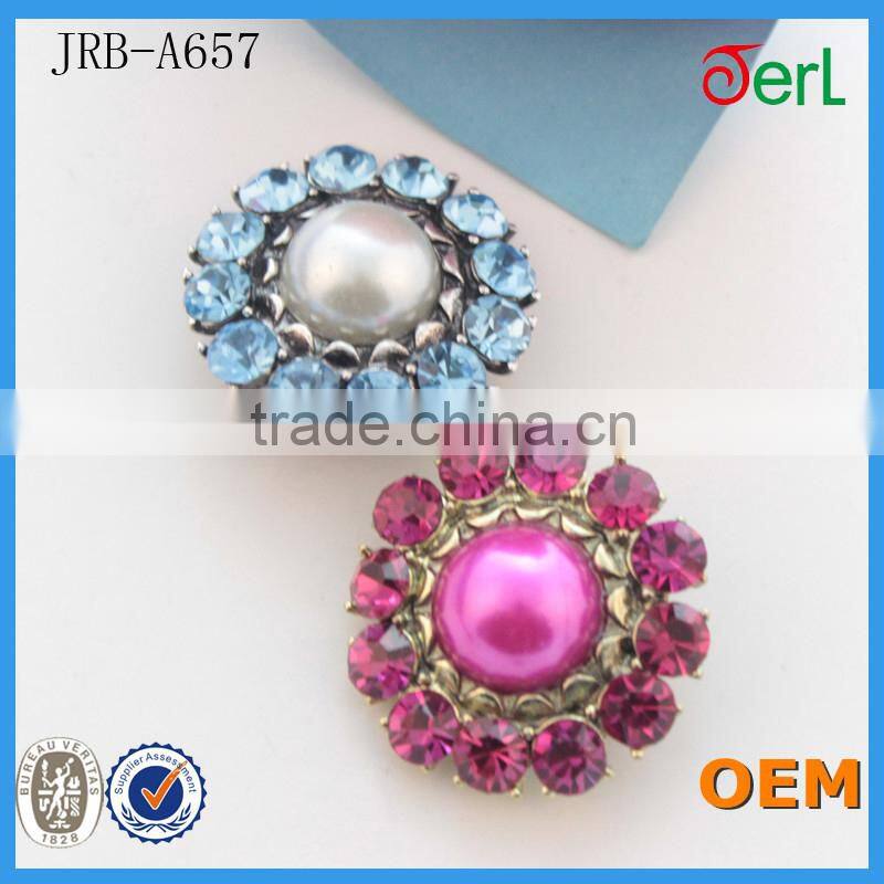 wholesale fashion fancy crystal rhinestone sewing buttons