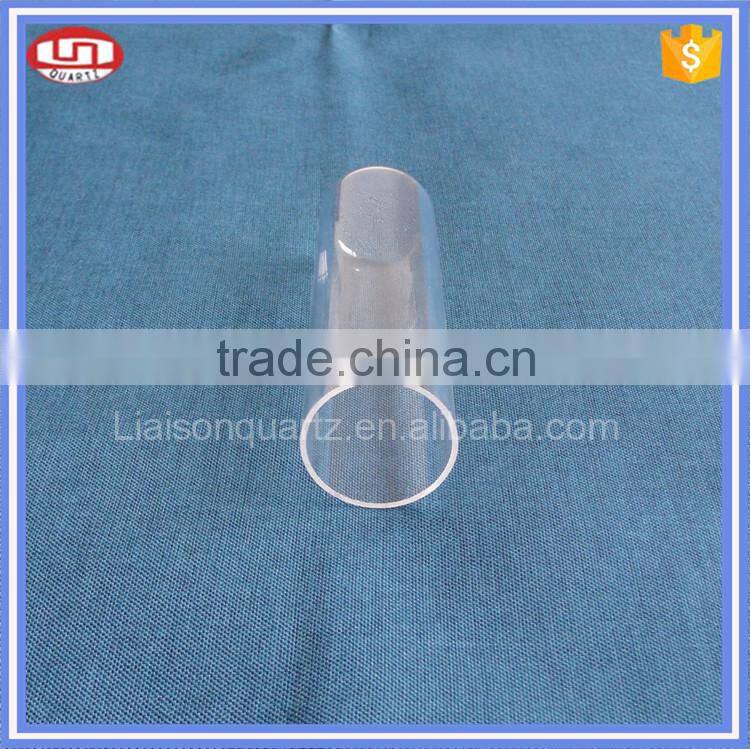 Clear heat resistant quartz glass test tube