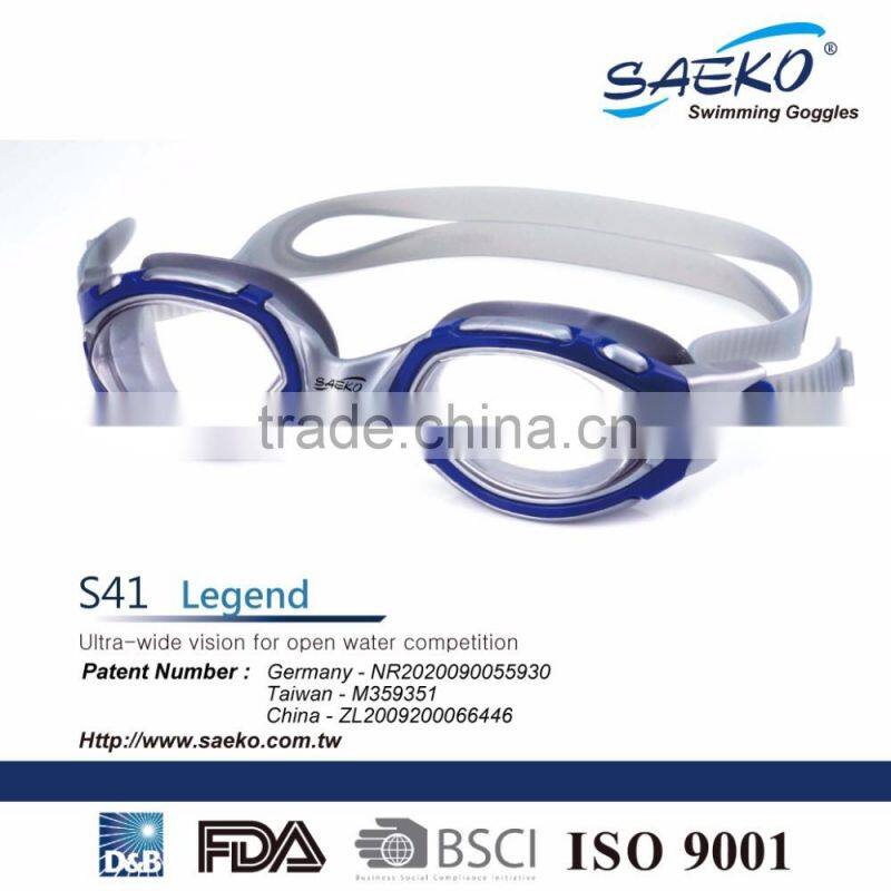 Legend - UV protection Bright Colour Open Water Ironman Adult Lady Swimming Goggles