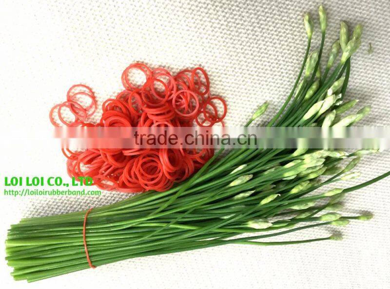 Elastic colorful professional manufacturer RED wide rubber band / 100% natural rubber from Vietnam