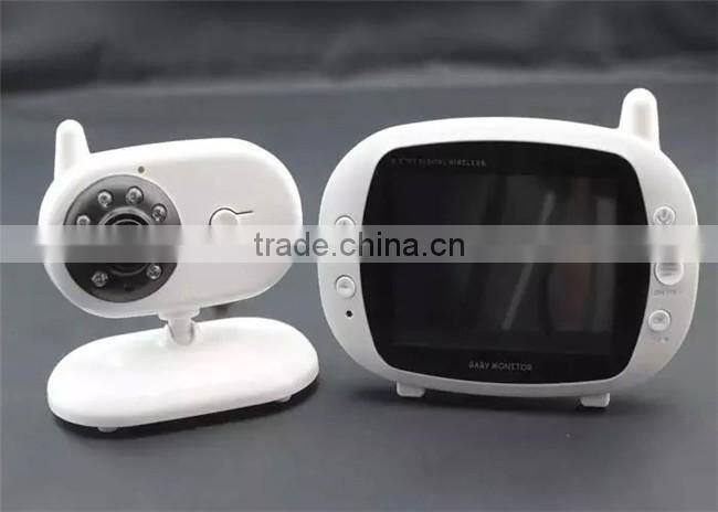 Baby Monitoring 3.5 Inch 2.4g Digital RF modulation LCD Screen Baby monitor with Night Vision