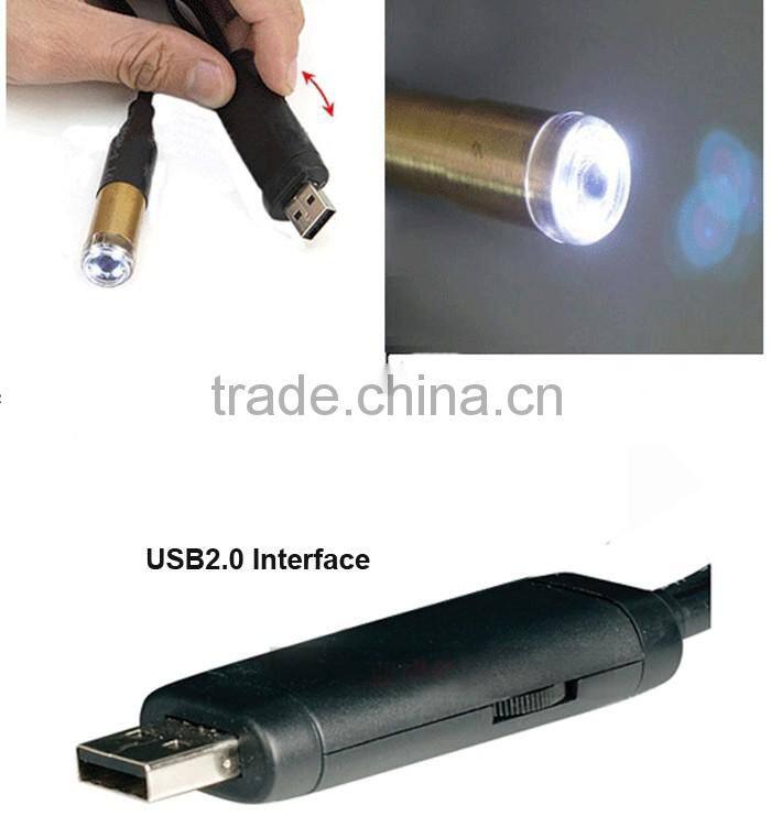 portable Mini 14mm Dia length 20m waterproof usb micro camera for video endoscope price