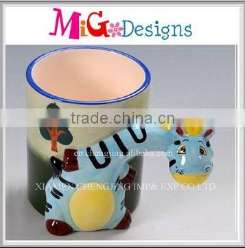 Direct Factory Manufacture OEM Colorful Decor Gift Wholesale Ceramic Mug With Spoon