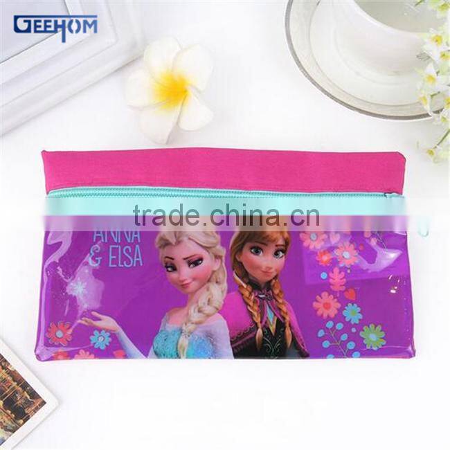 school children cartoon shoulder bag custom kids pvc shoulder bag