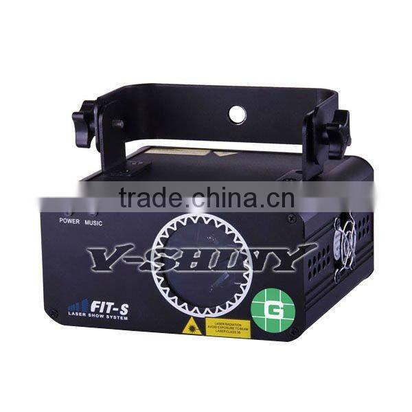portable single green laser beam effect light