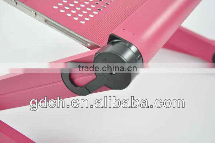 Modern Portable Folding Up Mini Folding magnalium laptop table with mouse pad